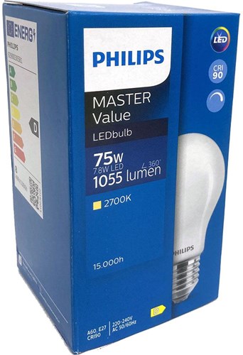 Afbeelding laden in galerijviewer, Philips led gls e27 7,8-75w 2700k filament mat dimbaar - led3792