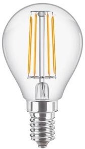 Afbeelding laden in galerijviewer, Philips led kogel e14 4,3-40w 2700k filament helder - led3738