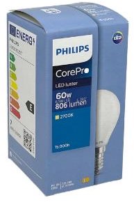 Afbeelding laden in galerijviewer, Philips led kogel e14 6,5-60w 2700k filament mat - led3742