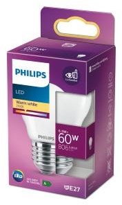Afbeelding laden in galerijviewer, Philips led lamp - kogellamp met e27 fitting - warmwit licht: 2700k - 60w - mat glas