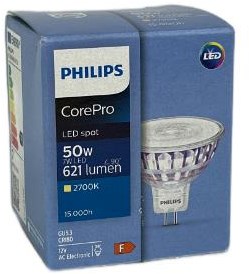 Afbeelding laden in galerijviewer, Philips led spot gu5.3 12v 7-50w 2700k - led3522
