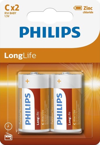 Load image into Gallery viewer, Philips longlife engelse staaf r14 bl.a2 3111010