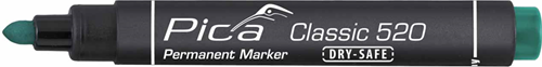 Load image into Gallery viewer, Pica 520 36 permanent marker | 1-4mm | rond | groen | 10 stuks - pi52036
