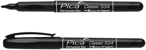 Load image into Gallery viewer, Pica 533 46 permanent pen | 0,7mm | rond | zwart | 10 stuks - pi53346