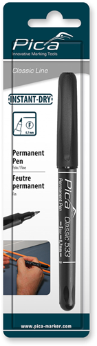 Afbeelding laden in galerijviewer, Pica 533 46 permanent pen | 0,7mm | rond | zwart | blister - pi53346sb