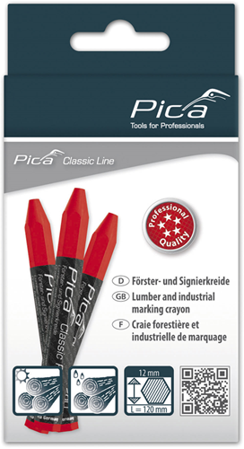 Load image into Gallery viewer, Pica 590 40 markeerkrijt pro | 12x120mm | rood | 12 stuks - pi59040