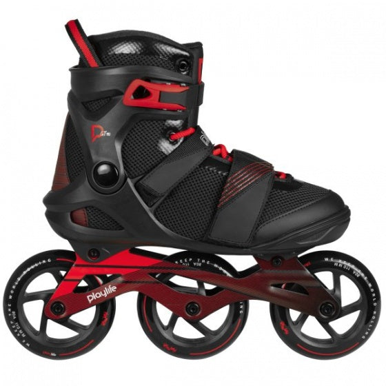 Load image into Gallery viewer, Playlife GT Black 110 inlineskates heren zwart rood maat 40