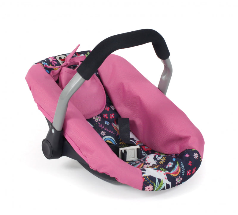 Load image into Gallery viewer, Bayer chic poppenautozitje (eenhoorn donkerblauw roze)