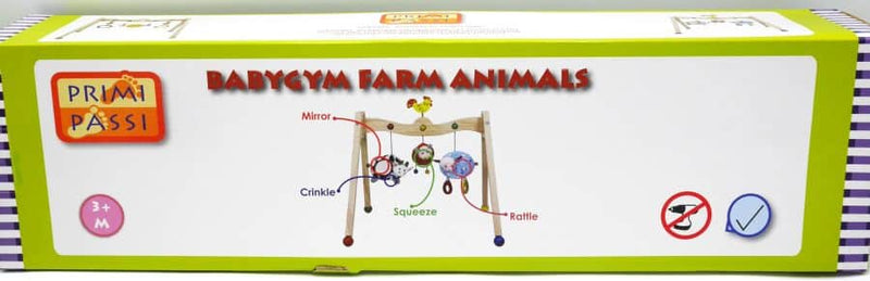 Afbeelding laden in galerijviewer, Jonotoys primi passi - houten babygym boerderij dieren