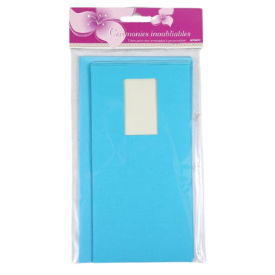 Load image into Gallery viewer, Kaarten met enveloppen blauw 21 cm 5 stuks | 48 stuks
