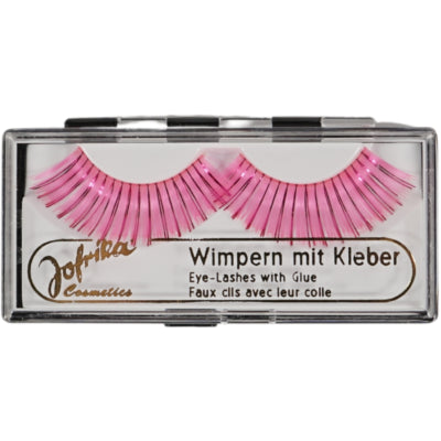 Load image into Gallery viewer, Jofrika cosmetics kunstwimpers roze glitter 9,5 cm b-keus ve500 | 50 stuks