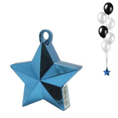 Load image into Gallery viewer, Amscan ballongewicht ster blauw 10 cm | 24 stuks