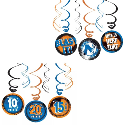 Load image into Gallery viewer, Amscan spiraal hanger nerf 60 cm set van 3 | 24 stuks