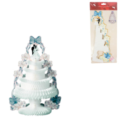 Load image into Gallery viewer, Tafeldecoratie bruidstaart honeycomb waaier 29 cm | 24 stuks