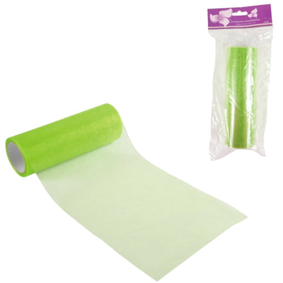Load image into Gallery viewer, Organza op rol groen 15 cm x 10 m | 24 stuks