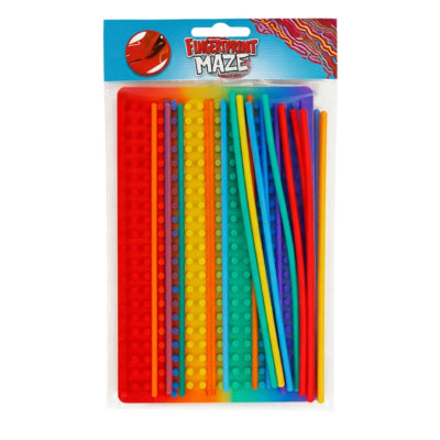 Load image into Gallery viewer, Fingerprint maze spel met 18 sticks 20 cm 2 assorti | 24 stuks