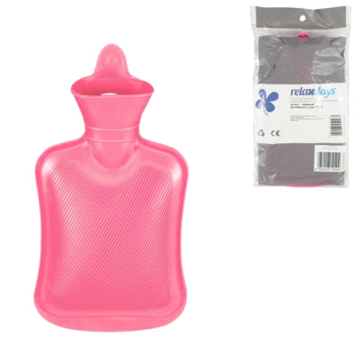Afbeelding laden in galerijviewer, Relaxdays warmwater kruik roze 1 l | 12 stuks