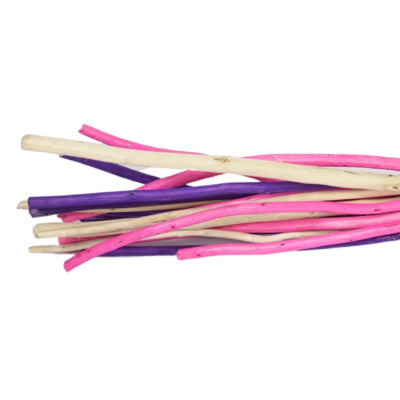 Afbeelding laden in galerijviewer, Bundel decoratie hout naturel roze paars 100 cm | 20 stuks