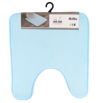Load image into Gallery viewer, Wc mat lichtblauw microfiber 45 x 50 cm | 16 stuks