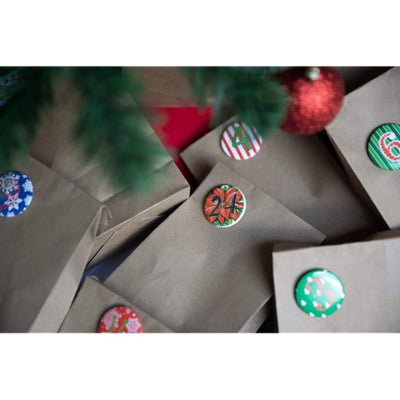 Load image into Gallery viewer, Deco heitmann button adventskalender 4 cm set van 24 | 24 stuks