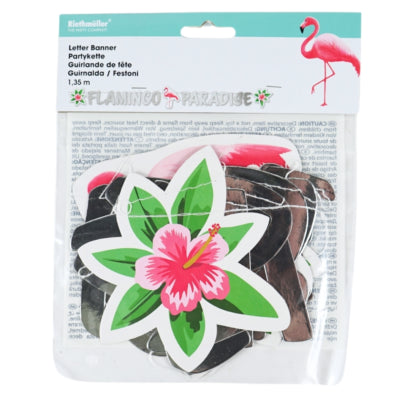 Load image into Gallery viewer, Amscan partykette flamingo paradise papier 135 x 15 cm | 30 stuks