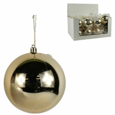 Afbeelding laden in galerijviewer, Kerstbal goudkleurig 10 cm | 24 stuks