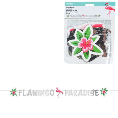 Load image into Gallery viewer, Amscan partykette flamingo paradise papier 135 x 15 cm | 30 stuks