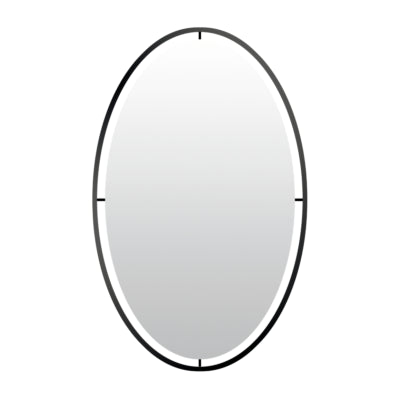 Afbeelding laden in galerijviewer, Len-fra wandspiegel salem zwart 60 cm | 2 stuks