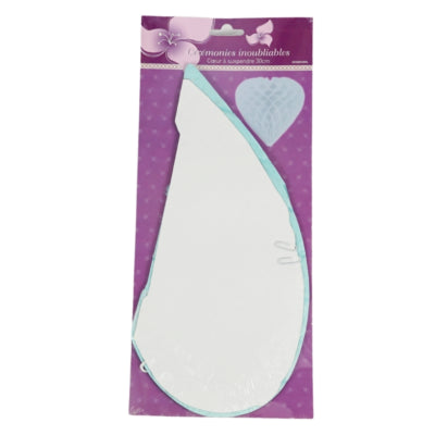 Load image into Gallery viewer, Honeycomb hart blauw 30 cm | 24 stuks