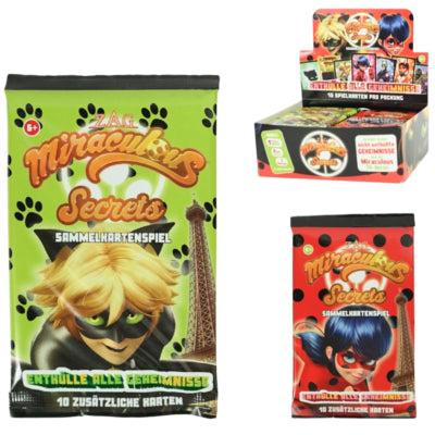 Load image into Gallery viewer, Miraculous verzamelkaarten boosterpack duits set van 10 | 96 stuks