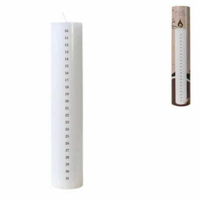 Afbeelding laden in galerijviewer, Senza adventskaars wit 5 x 25 cm | 12 stuks