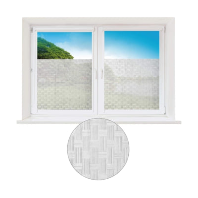 Afbeelding laden in galerijviewer, Pro home raamfolie met motief woven 45 x 150 cm | 48 stuks