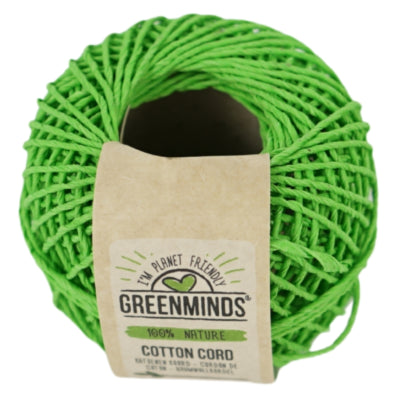 Load image into Gallery viewer, Greenminds katoenen koord groen 20 m | 30 stuks