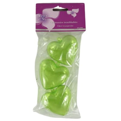 Load image into Gallery viewer, Hanger hart groen 6 cm set van 3 | 24 stuks