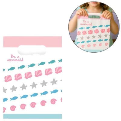 Load image into Gallery viewer, Amscan geschenktas be a mermaid 24 cm 8 stuks | 20 stuks