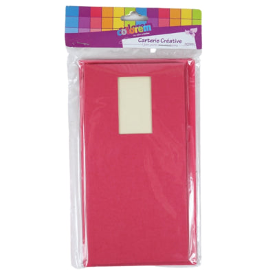 Load image into Gallery viewer, Kaarten met enveloppen fuchsia 21 cm 5 stuks | 48 stuks
