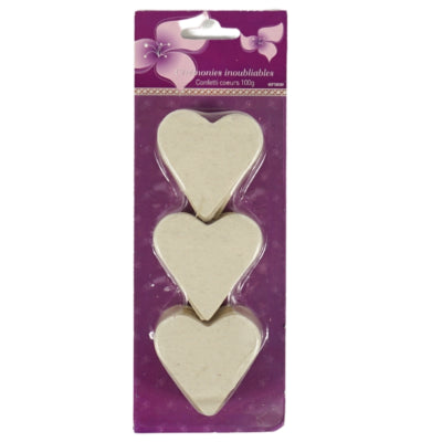 Load image into Gallery viewer, Confetti hart ivoor 100 g | 24 stuks