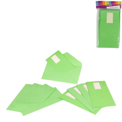 Load image into Gallery viewer, Uitnodigingskaarten en enveloppen groen 5 stuks | 48 stuks