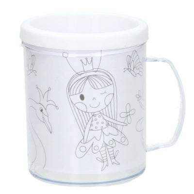 Load image into Gallery viewer, Kleur je eigen beker prinses 250 ml | 36 stuks