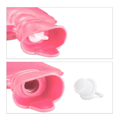 Afbeelding laden in galerijviewer, Relaxdays warmwater kruik roze 1 l | 12 stuks