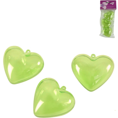 Load image into Gallery viewer, Hanger hart groen 6 cm set van 3 | 24 stuks