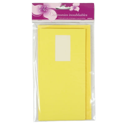 Load image into Gallery viewer, Kaarten met enveloppen geel 21 cm 5 stuks | 48 stuks