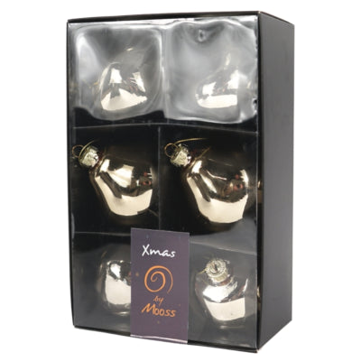 Load image into Gallery viewer, Xmas by mooss xmas by moos kerstballen groen 8 cm 6 stuks | 12 stuks