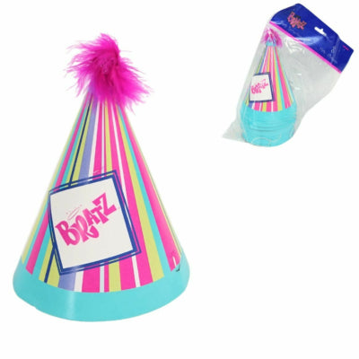 Load image into Gallery viewer, Bratz feesthoeden met elastiek 16 cm 8 stuks | 24 stuks