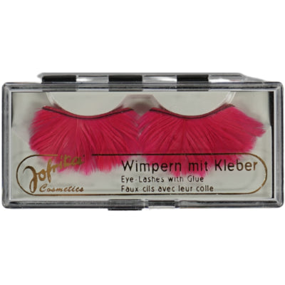 Afbeelding laden in galerijviewer, Jofrika cosmetics kunstwimpers veren roze 9,5 cm b-keus ve500 | 50 stuks