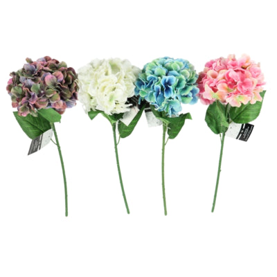 Afbeelding laden in galerijviewer, Kunstbloem hortensia 54 cm 4 assorti | 24 stuks