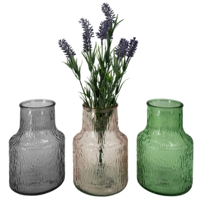 Afbeelding laden in galerijviewer, Vaas glas 20 cm 3 assorti | 12 stuks