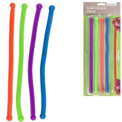 Afbeelding laden in galerijviewer, Super stretch anti-stress touw 27 cm set van 4 | 24 stuks