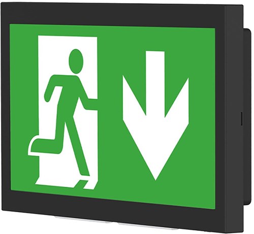 Afbeelding laden in galerijviewer, Enzo profolux led noodverlichting 3w in opbouw ip40 zwart - 5021725