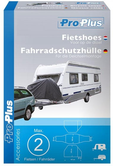 Load image into Gallery viewer, ProPlus Fietshoes XL - Donkergrijs, Waterafstotend Polyester, 187x103x125cm